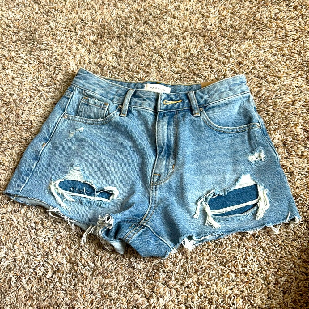 pacsun blue jean shorts